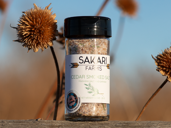Sakari Farms Cedar Smoked Salt – 3.4 oz
