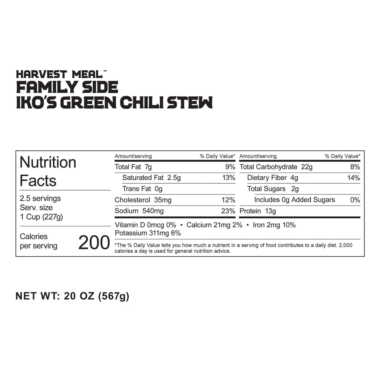 Family Side | Iko's  Green Chili Stew