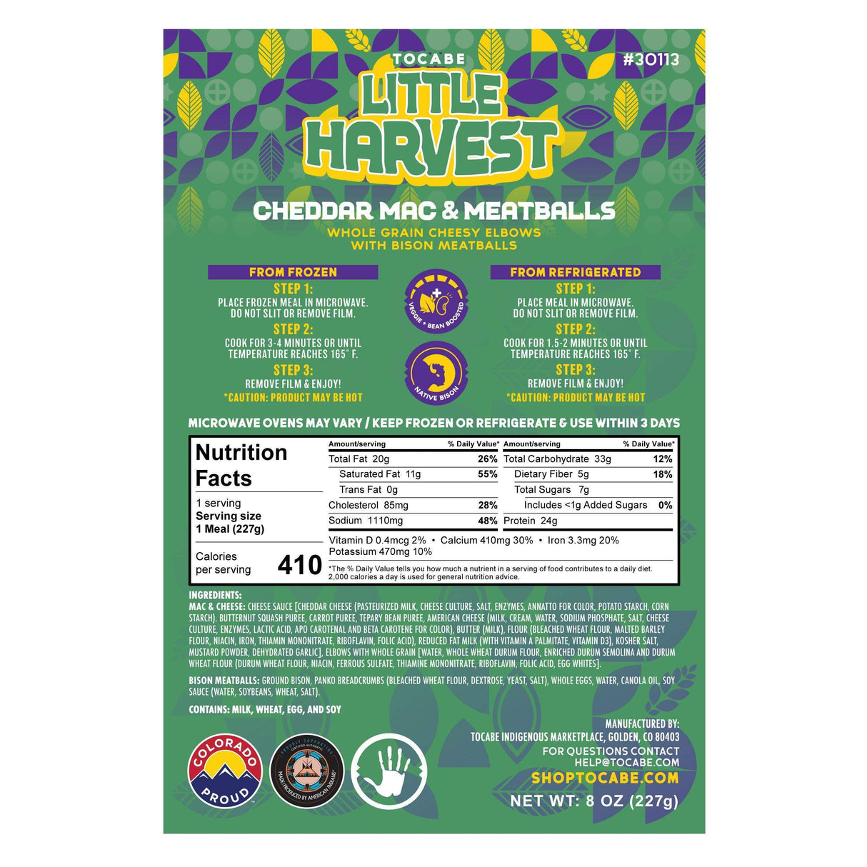 Cheddar Mac & Meatballs