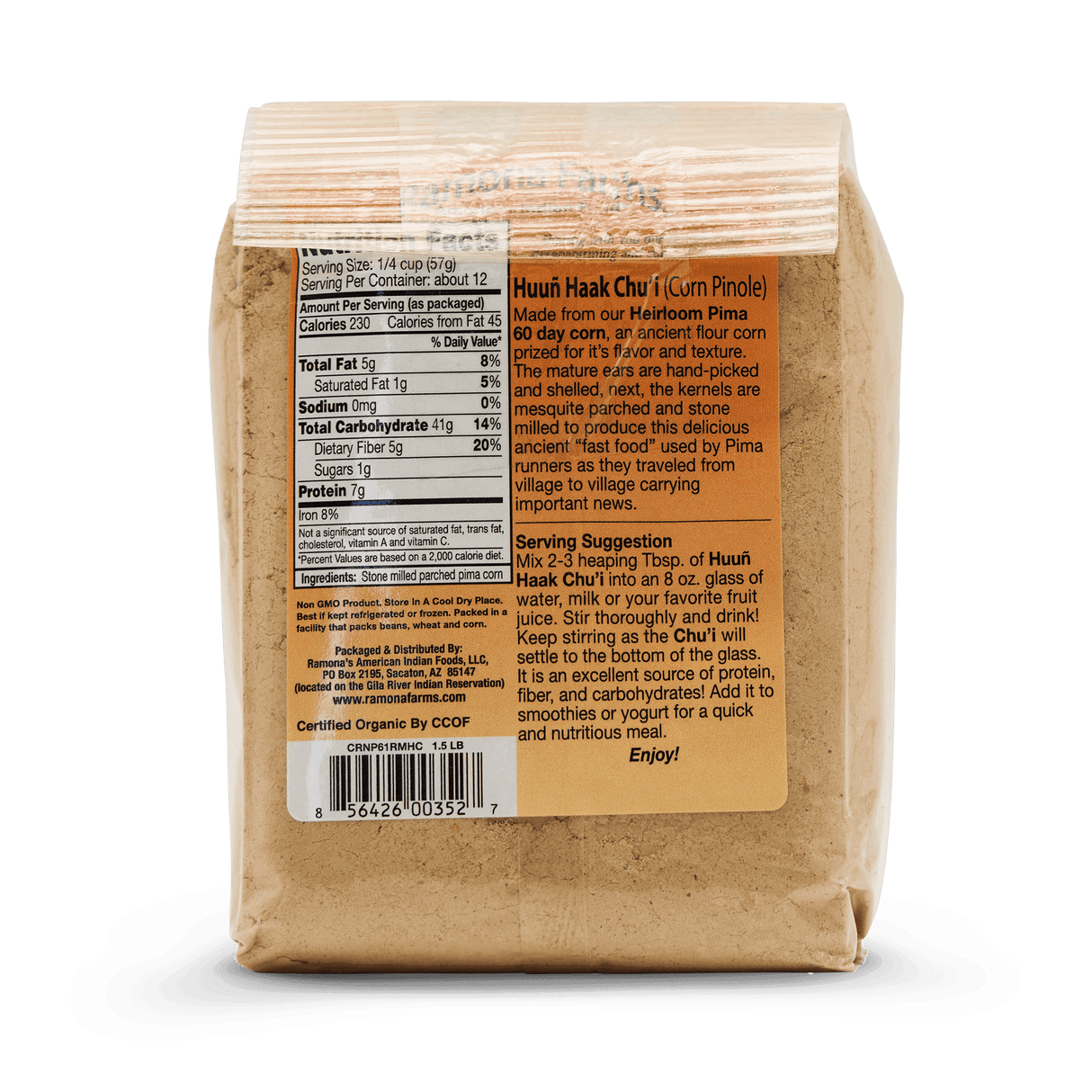 Ramona Farms Corn Pinole (Huun Haak Chu'i)