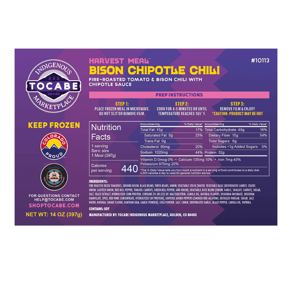 Bison Chipotle Chili