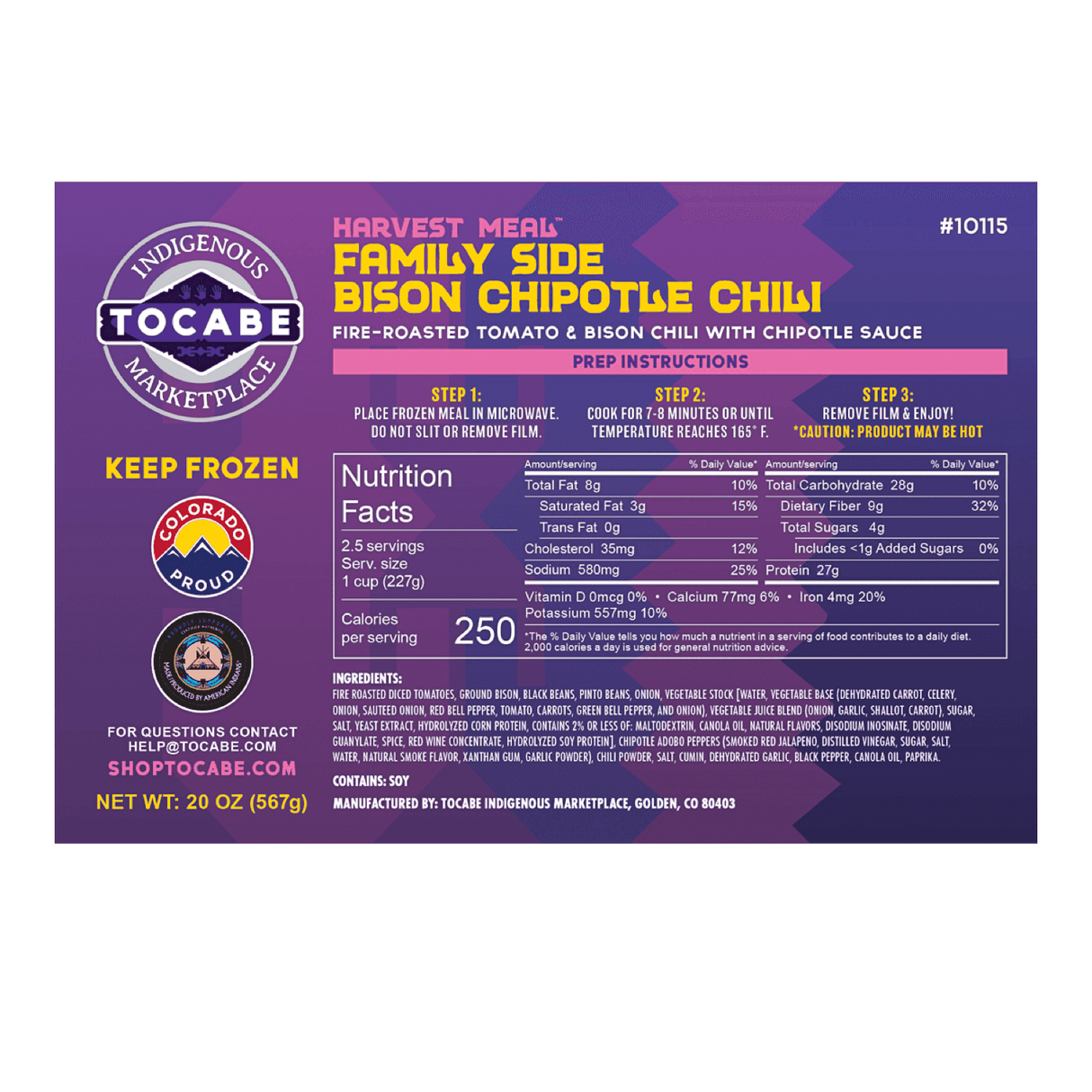 Family Side | Bison Chipotle Chili