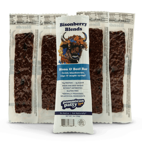 Pemmican Patty's Blueberry & Sage Bisonberry Bars 5-Pack