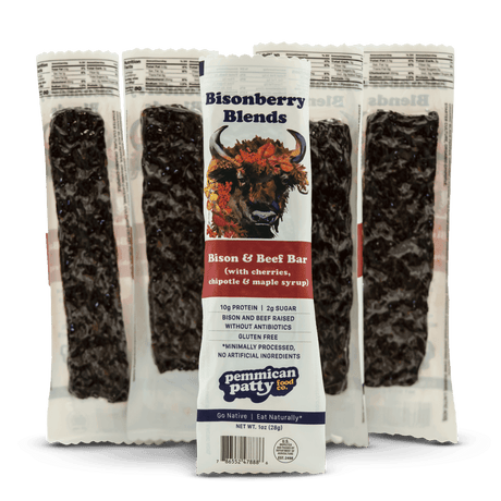 Pemmican Patty's Cherry & Chipotle Bisonberry Bars 5-Pack