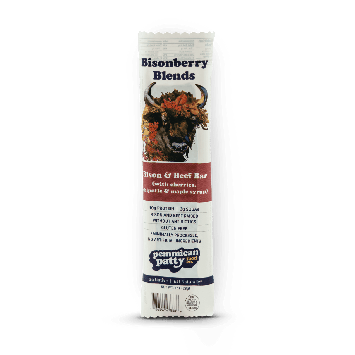 Pemmican Patty's Cherry & Chipotle Bisonberry Bar