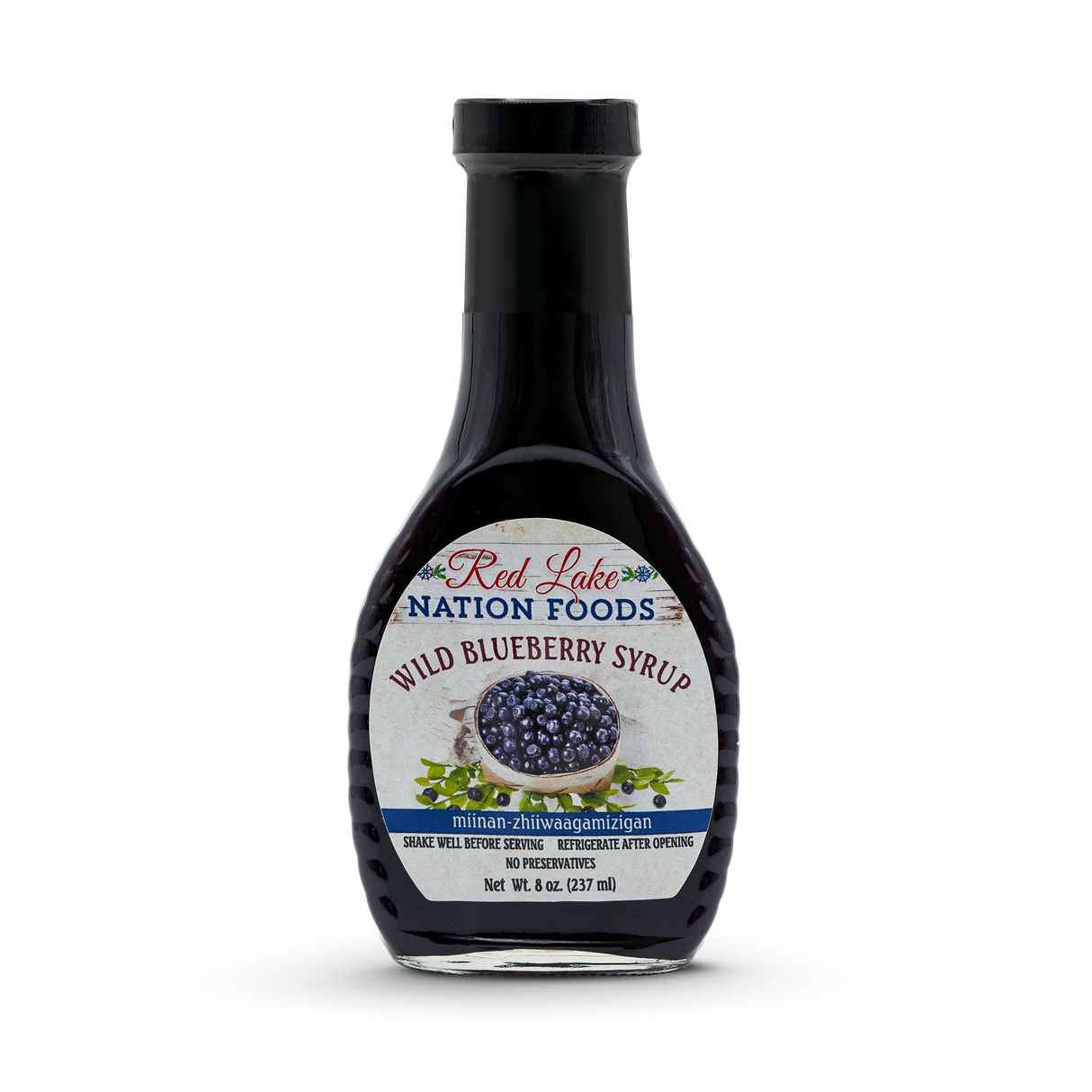Red Lake Nation Foods Wild Blueberry Syrup (miinan-zhiiwaagamizigan)