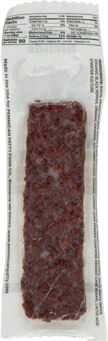 Pemmican Patty's Ground Sumac Berries & Maple Bison Bar